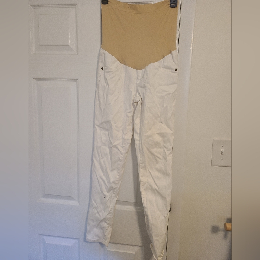 White Maternity Jeggings